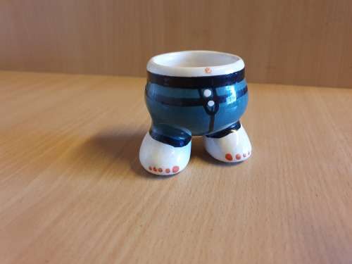 Set of 2 Ceramic Figurine Egg Cups