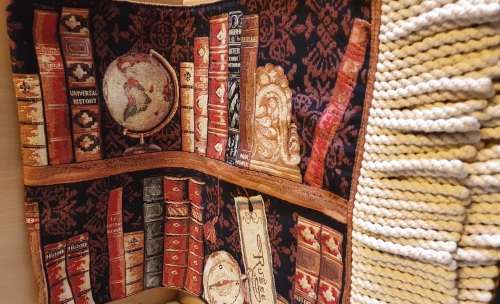 Book Pattern Bed Throw - 150cm