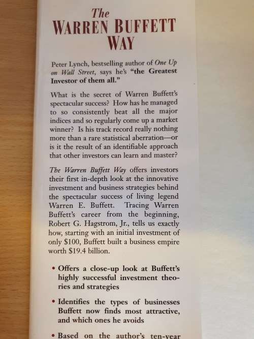 The Warren Buffett Way - Investment Strategies of the World`s Greatest Investor