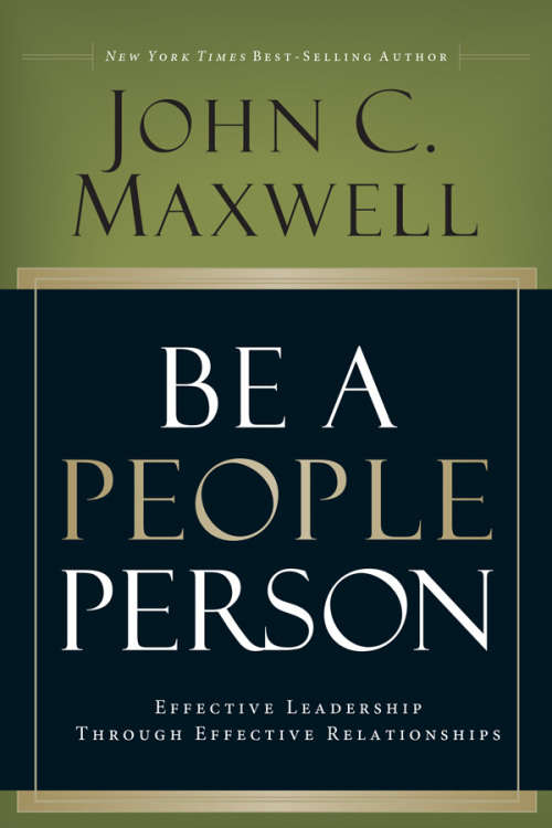 Be a People Person : John C. Maxwell (Paperback)