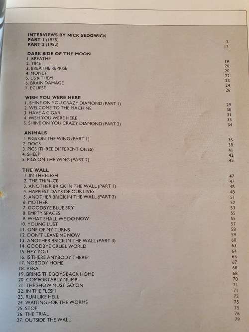 Pink Floyd Lyric Book - Lyrics by Roger Waters (Paperback)