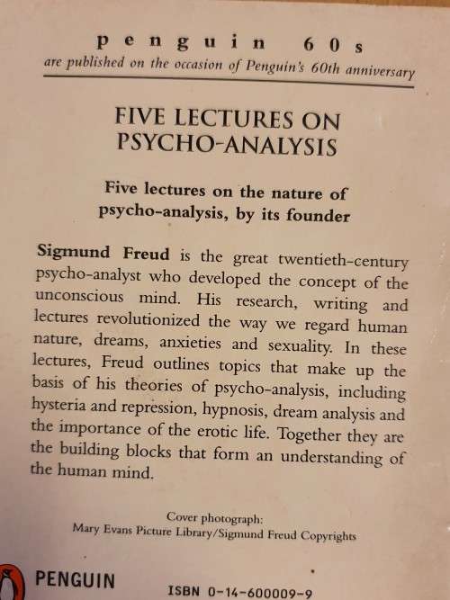 Five Lectures on Psycho-Analysis: Sigmund Freud - Penguin 60`s Classics - Paperback
