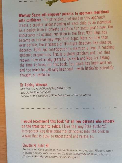 Weaning Sense - 70 Recipes for Optimal Nutrition : Meg Faure & Kath Megaw (Paperback)