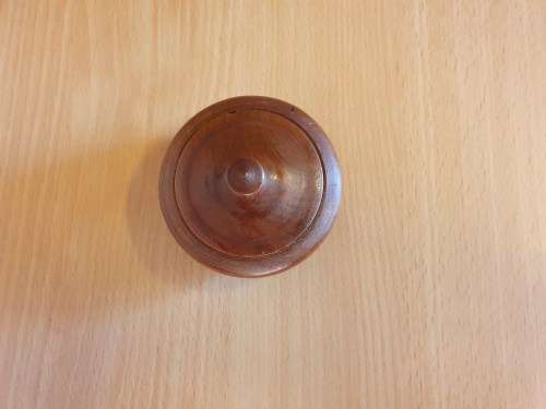 Small Round Wooden Lidded Holder