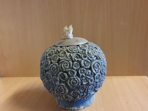 Stoneware Lidded Jar