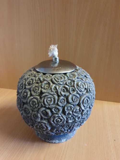 Stoneware Lidded Jar