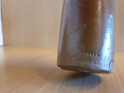 Set of 3 Brown Stoneware Ink Bottles