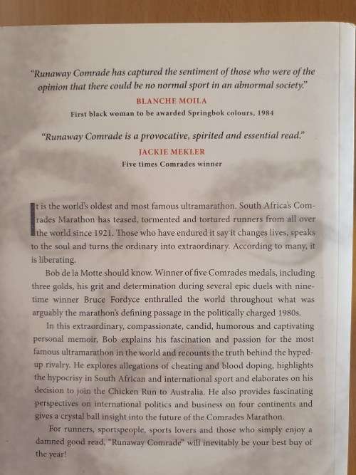 Runaway Comrade : Bob de la Motte (Paperback)