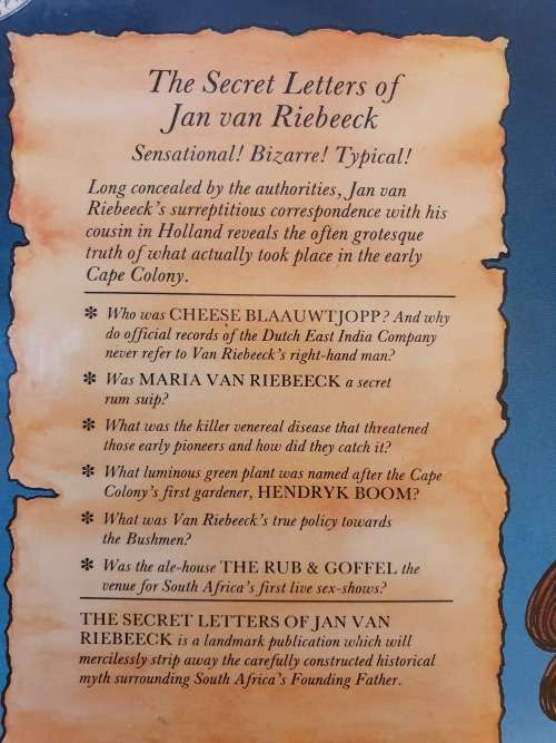 The Secret Letters of Jan van Riebeeck Translated and Edited by Robert Kirby (Paperback)