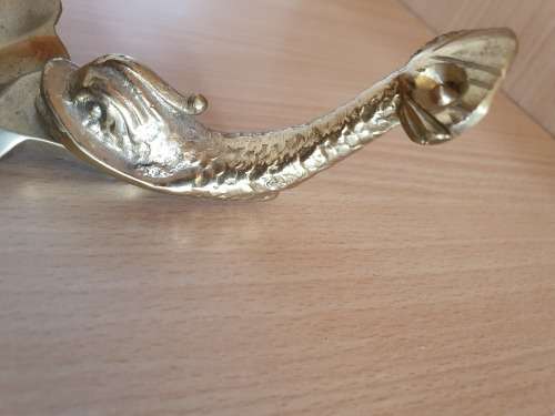 Brass Dolphin & Clam Wall Mounted Soap Dish