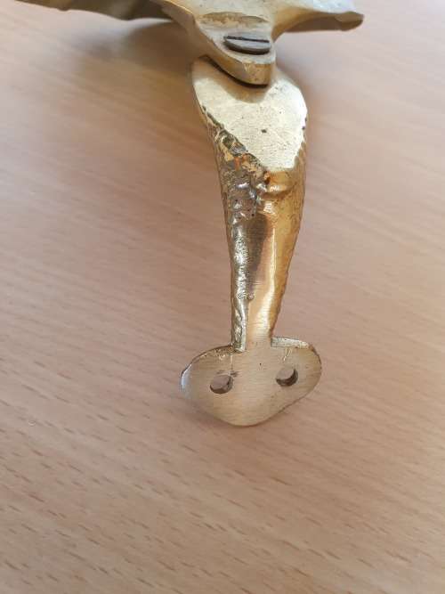 Brass Dolphin & Clam Wall Mounted Soap Dish