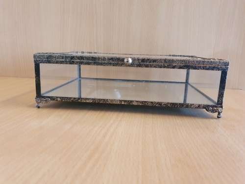 Glass Mirrored Jewelry Box (20cm x 15cm)