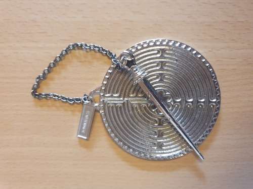 Round Metal Maze Mandala Game