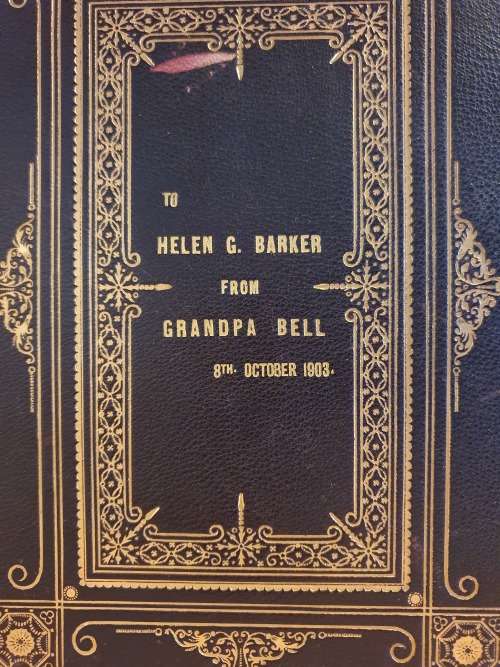 Holy Bible - To Helen G, Barker, 8th October 1903