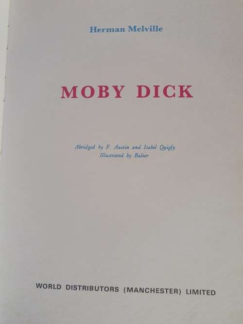 Moby Dick : Herman Melville (Hardcover)