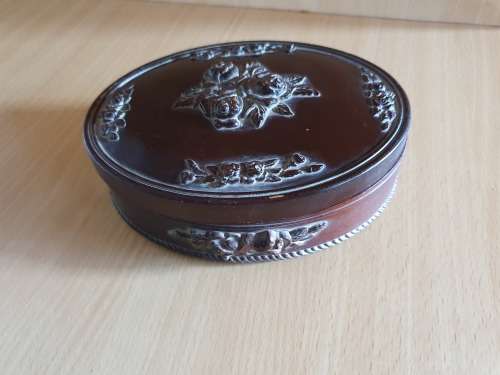 Oval Shape Bakelite Jewellery Box