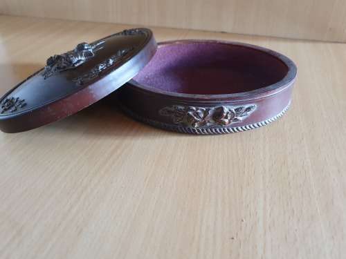 Oval Shape Bakelite Jewellery Box