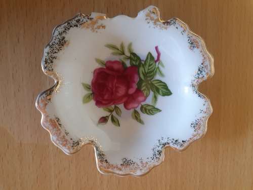 Rose Pattern Pin Dish - 9cm