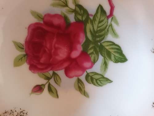 Rose Pattern Pin Dish - 9cm
