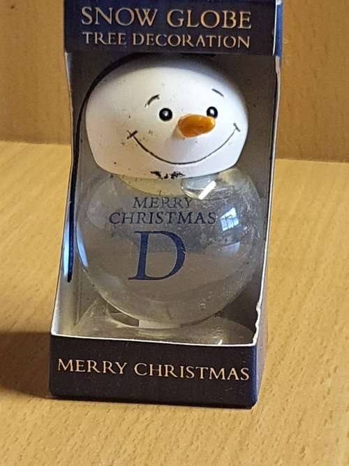 Snowman Snow Globe (height 5cm width 4cm)