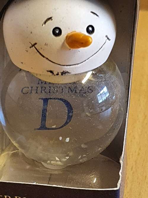 Snowman Snow Globe (height 5cm width 4cm)