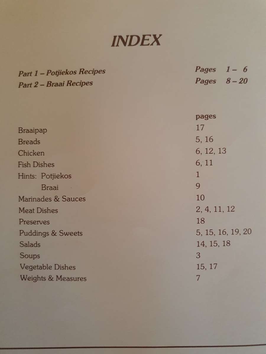 The Caltex Potjiekos and Braai Book  (80 recipes)