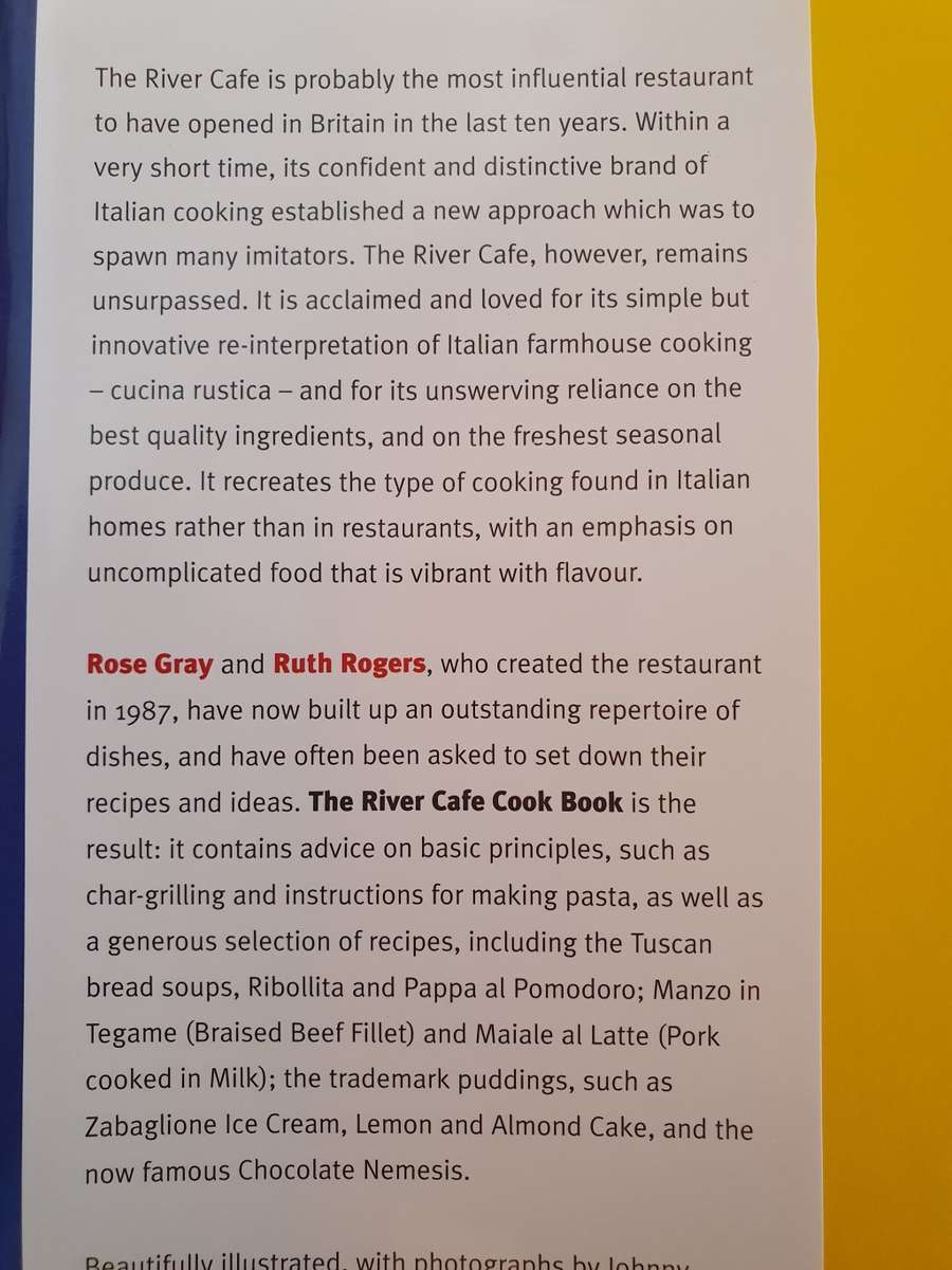 The River Cafe Cook Book : Rose Gray and Ruth Rogers (Hardcover)