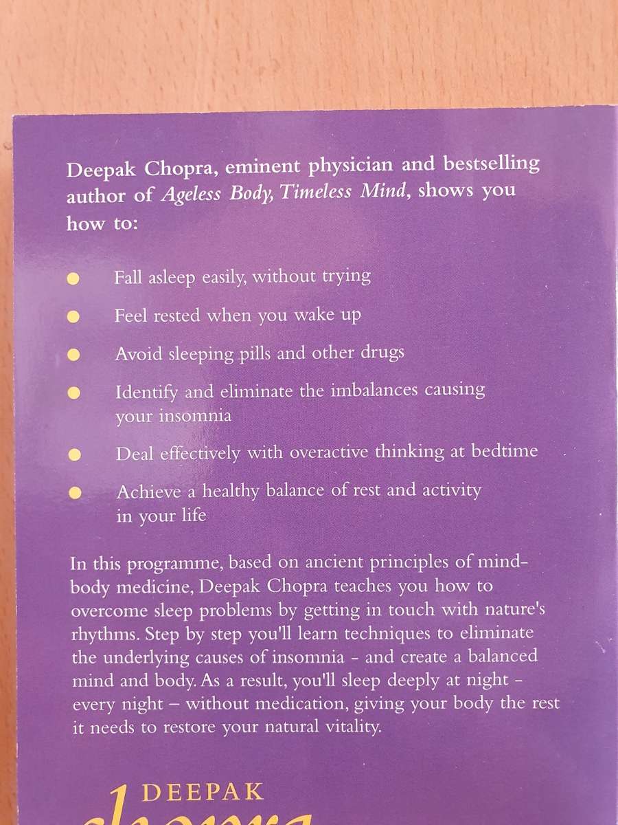 Restful Sleep - The Complete Mind-Body Programme for Overcoming Insomnia : Deepak Chopra