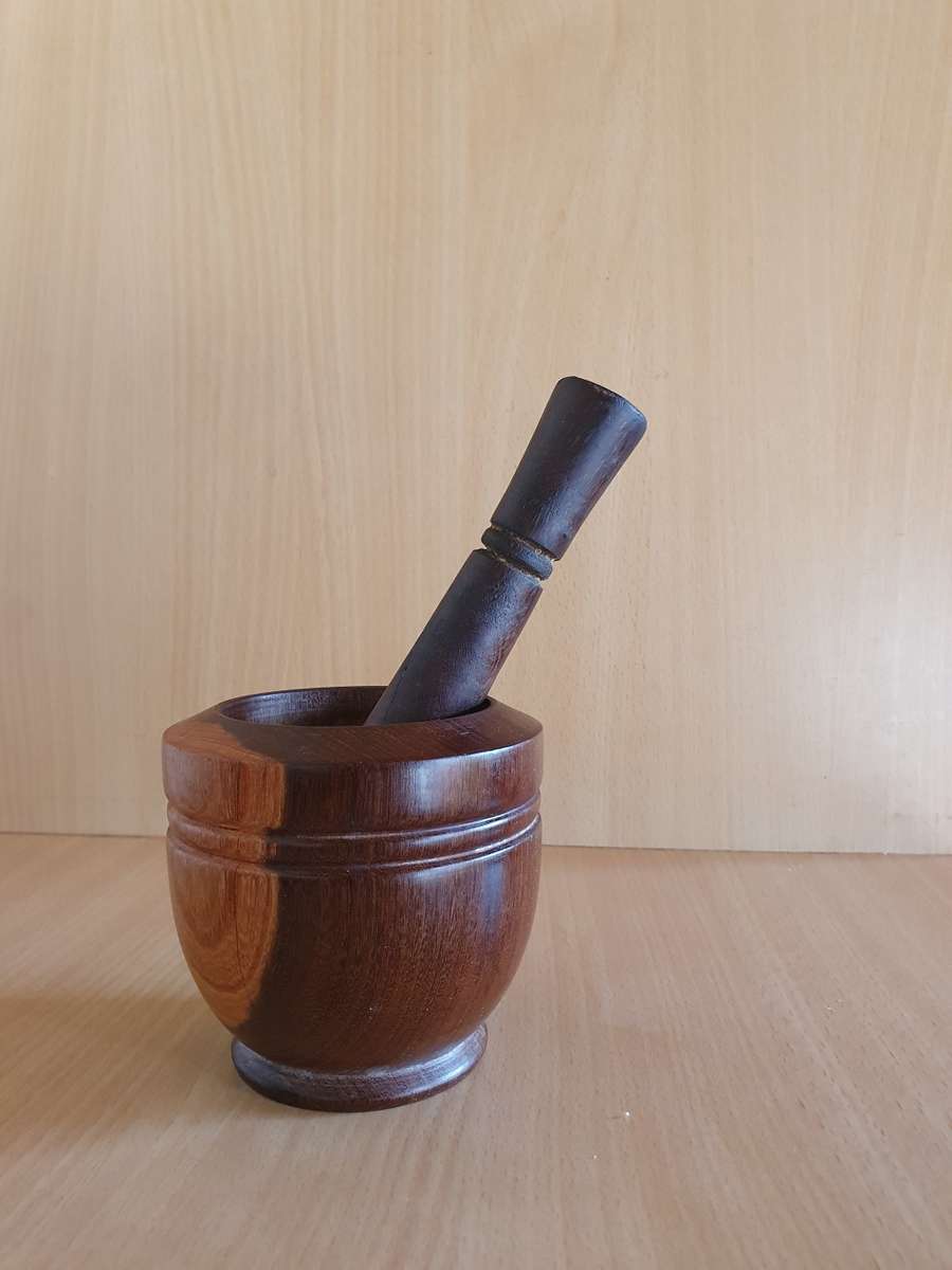 Wooden Pestle & Mortar