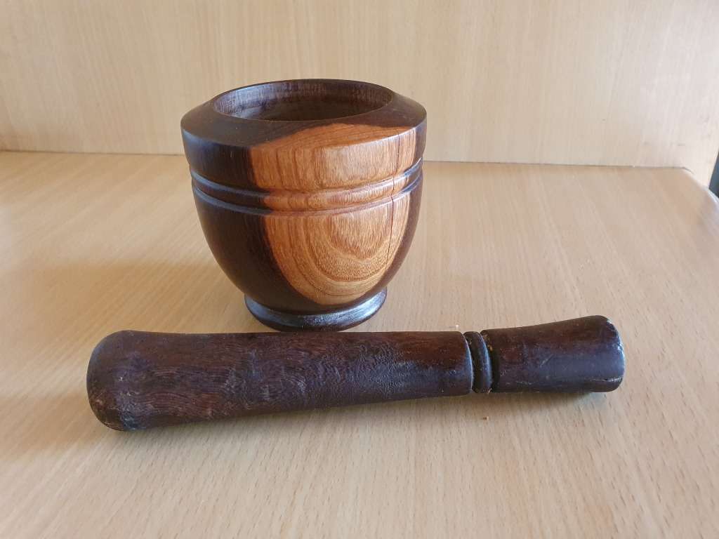 Wooden Pestle & Mortar