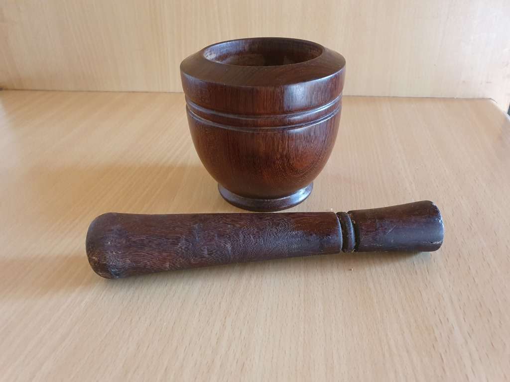 Wooden Pestle & Mortar