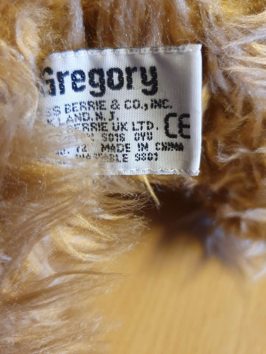 Russ Teddy Bear - Gregory (height 20cm width 15cm)