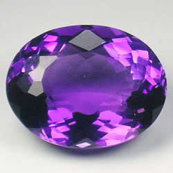 21.15ct GORGEOUS DEEP PURPLE AMETHYST OVAL GEM