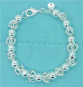 HOT FOR VALENTINES NEW SILVER BEAD STYLE BRACELET