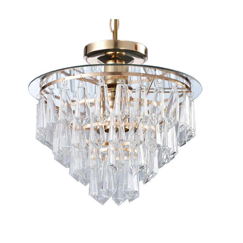 CEILING LIGHT-ACRYLIC TIER CHANDELIER