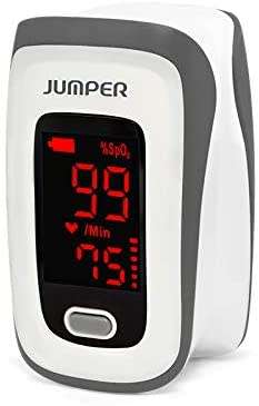 Fingertip Pulse Oximeter, Blood Oxygen Saturation Monitor (SpO2) with Pulse Rate Measurements and Pu
