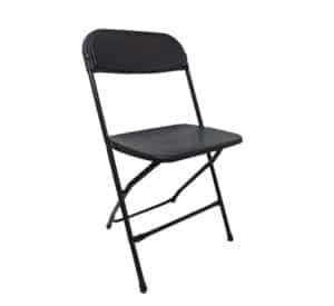 Folding chair padded black