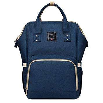 Baby Diaper Waterproof Travel Nappy Bag - Navy Blue