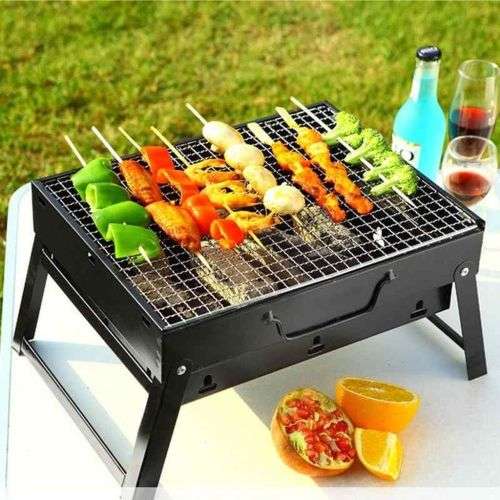 Portable And Foldable Charcoal Barbeque BBQ Grill
