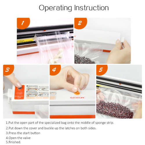 Food Vacuum Sealer Packaging Machine Film Sealer Vacuum Packer