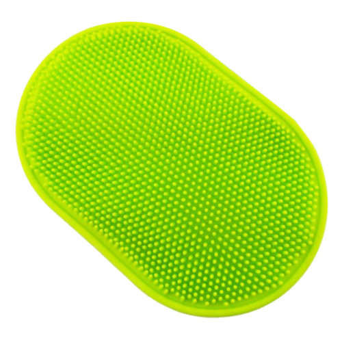 Dogs Bath Brush Massage Comb Gloves-Green-Red