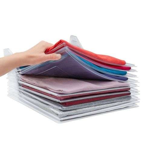 T-shirt Organizer Folder Luggage Boards Office Filing Tray 10Pack