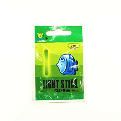 6pcs Float Glow Stick Night Fishing Green Fluorescent Light