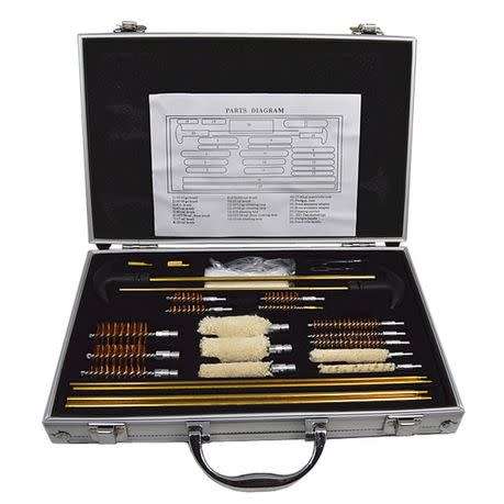 Universal Gun Cleaning Accessory Kit with Aluminium Carry Case
