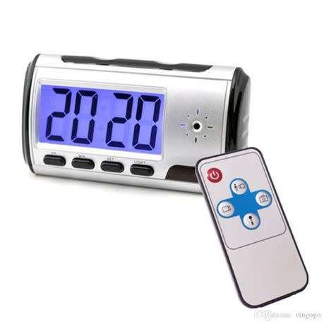 Eyeclub Hidden Camera Alarm Clock Spy Camera Loop Video Recorder Security Camera Nanny Cam