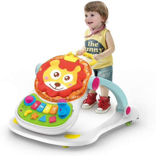 4-In-1 Multi-Functional Baby Push Walker with Music Entertainment