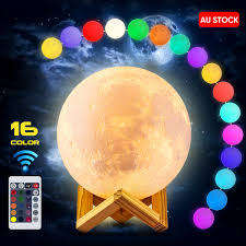 16 Colour 3D Moon Lamp - 15cm Diameter