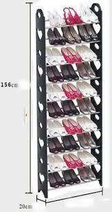 Heart Shape 10-Tier Stackable Shoe Rack