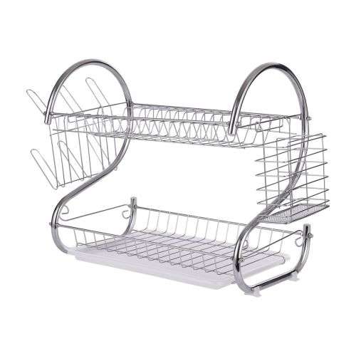 2 TIER STAINLESS STEEL DISH RACK