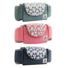 Portable Baby Pram Stroller Pushchair Buggy Organizer Bag - Lattice